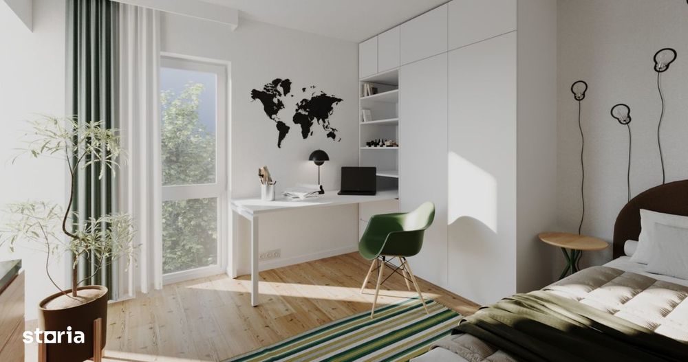 Casa nouă tip Duplex, 155 mp, 200 mp curte individuala- Odăile