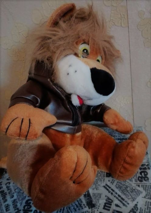 Играчка Лъвче - голям, плюшен с яке