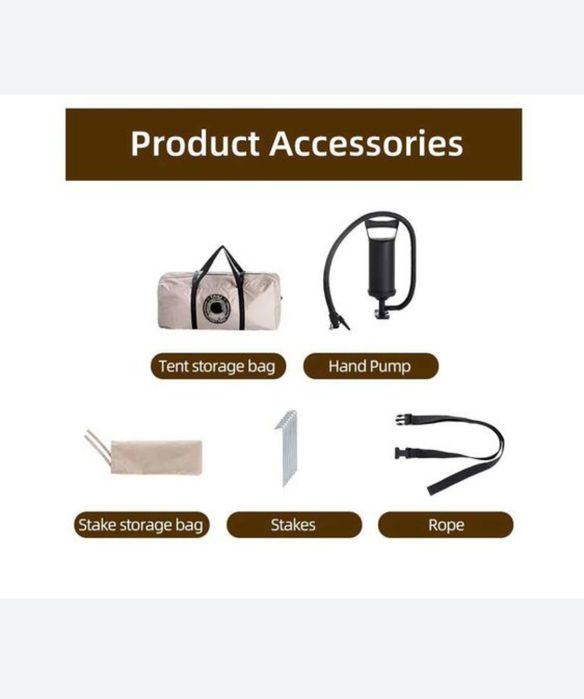 Надувная палатка 600d OXFORD для рыбалки, для охоты и для пикника