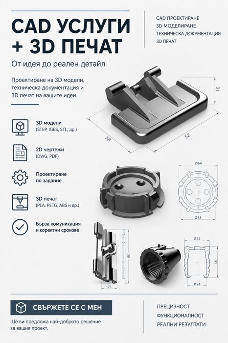 CAD услуги и 3D печат