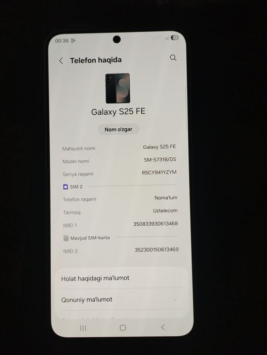 Samsung S25 Fe 8/128gb