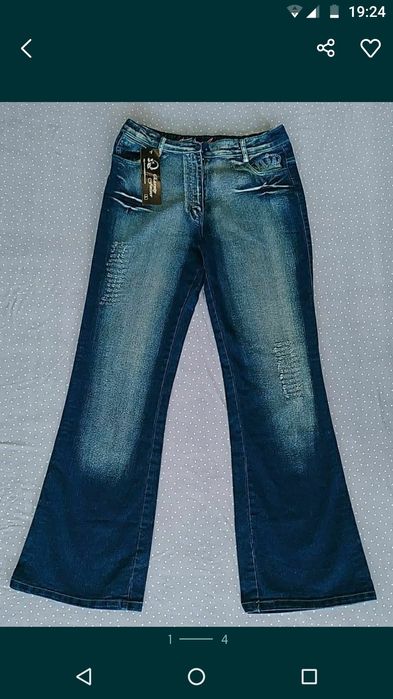 Модное джинсовые брюки для девушек  4  вида .