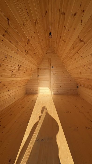 A-frame сглобяеми дървени къщички