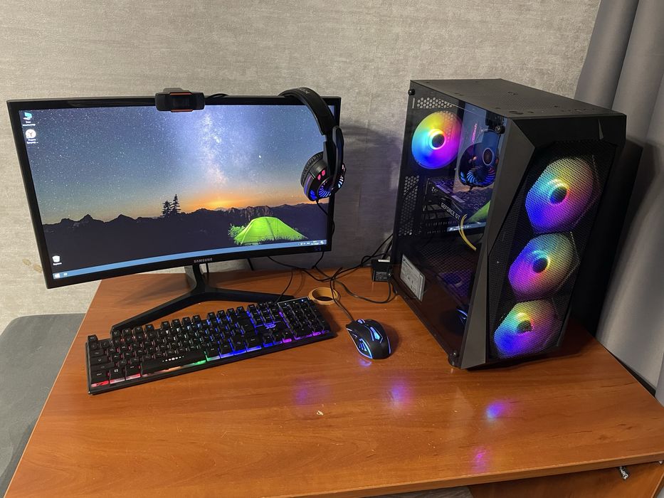 Игровой компьютер в сборе