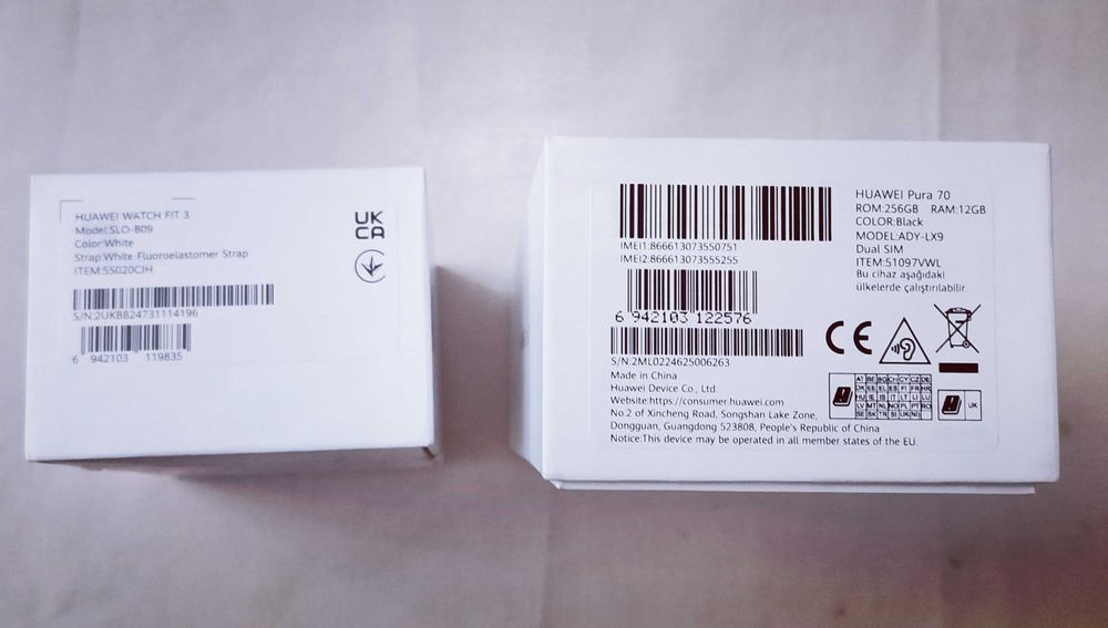 HUAWEI Pura 70 256GB 12GB Black + часовник WATCH FIT 3