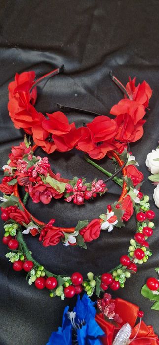 Ободки с цветами для девочек, заколки