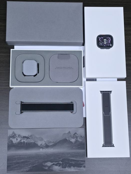 ***ЧИСТО НОВ 49mm Apple watch Ultra 3 Гаранция A1 2028г. Black Titanium