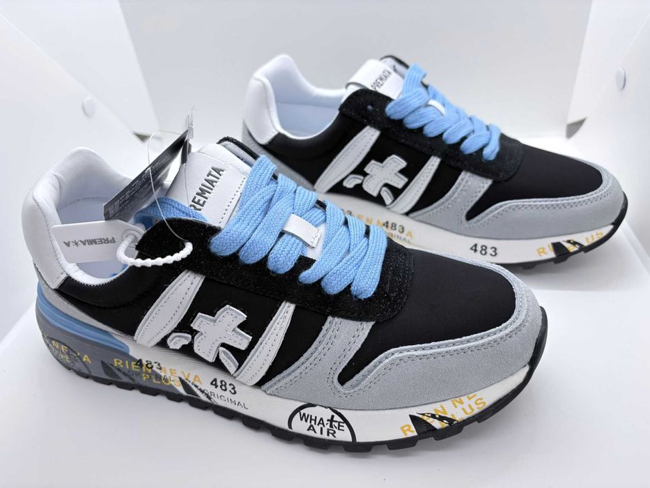 Adidasi Premiata Negru-Gri Sneakers