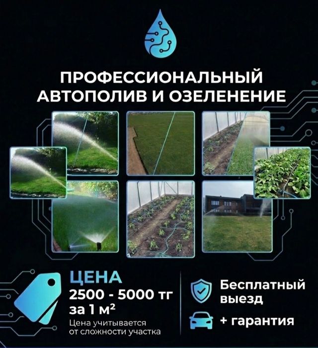 Автополив газоны