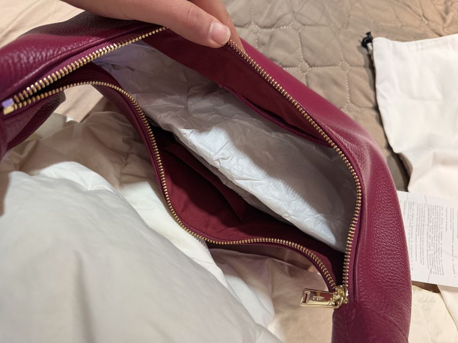 Чанта Zarena - модел Simona в цвят бордо