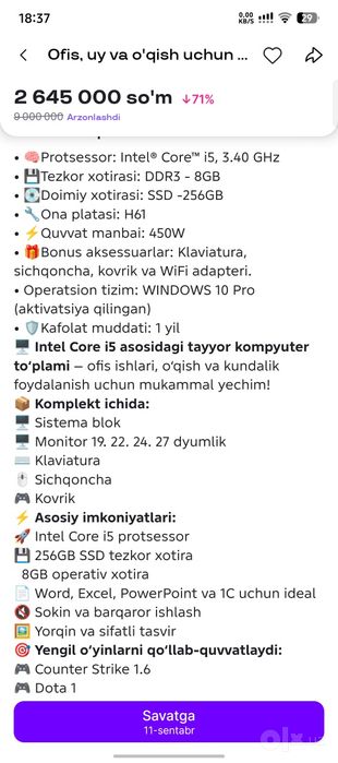 Kafolati bilan sifatli yaxshi ishledi