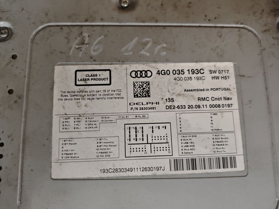 Мултимедия/MMI/Навигация за Audi A6 C7 4G0 035 193C