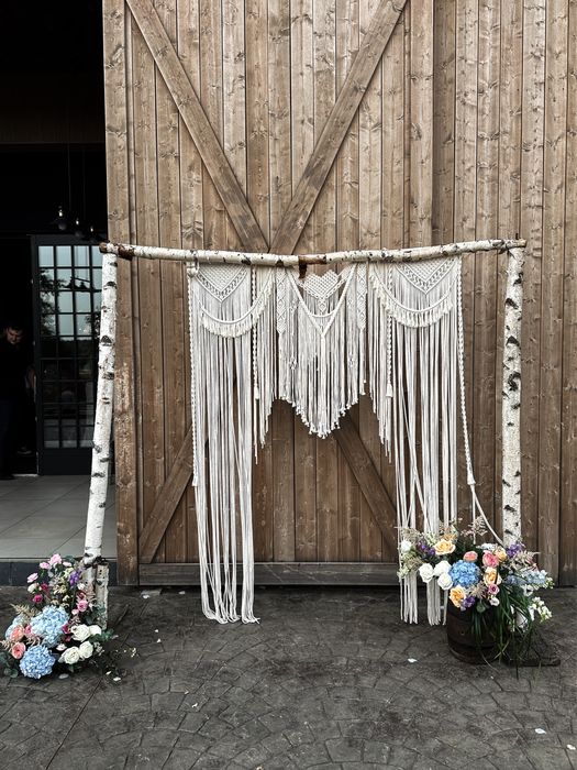 Macrame decorativ nunta/cununie civila - decor boho nunta