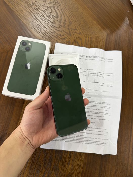 Iphone 13 128 gb green в красивом цвете