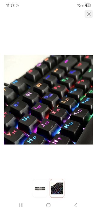 Набор чёрных кейкапов для клавиатуры