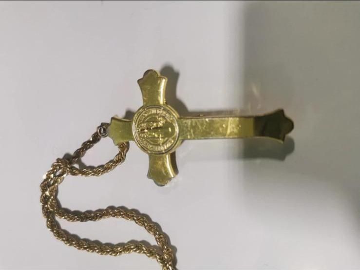 Cercei și lanț placate cu 18k