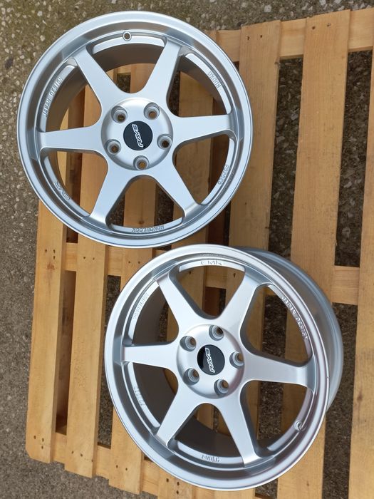 16"Rays T37 Volk Racing Silver 5х114.3 Чисто Нови 7.0ж ет35 Honda Mitsubushi Toyota Nissan Renault Subaru