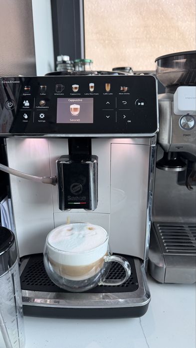 Espressor automat SAECO GranAroma SM6580/20, 1.8l, 1500W, 15 bar, alb-negru