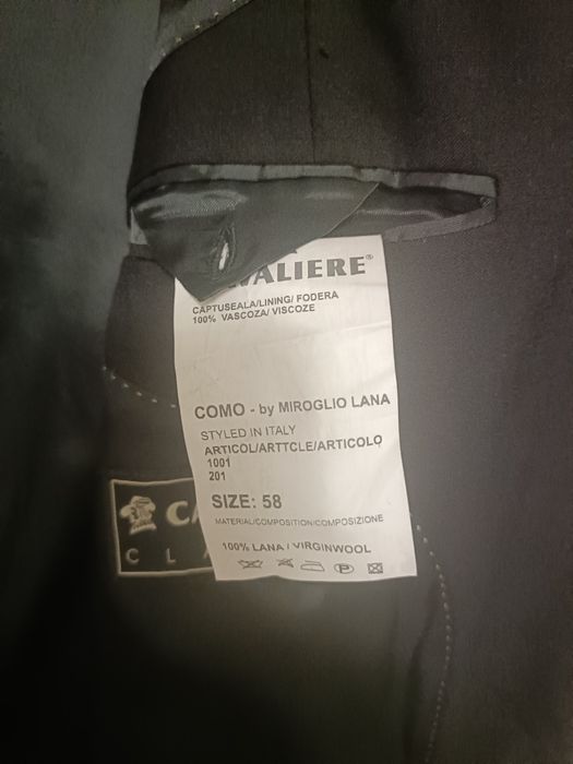 Sacou negru Cavalierre mărimea 58