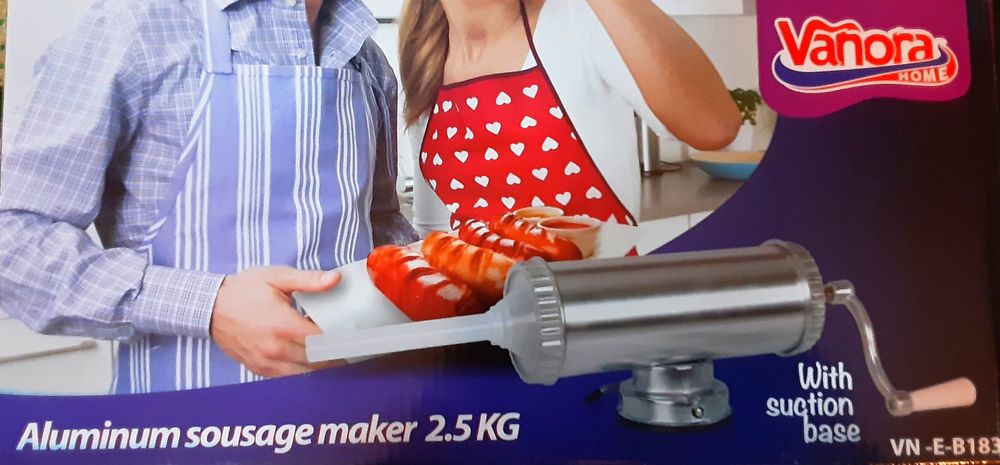 Aparat pentru umplut carnati lebar,2,5 Kg orizontal NOU - 150 Lei