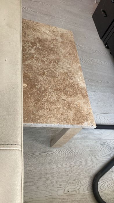 Помощна маса, холна маса от естествен камък - травертин