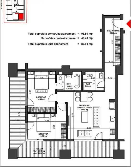 Apartament 3 Camere Aviatiei | Concept Ultra Lux | Terasa 40 mp