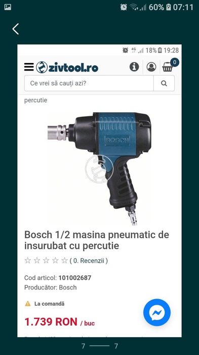 Pistol pneumatic Bosch 1/2 nou