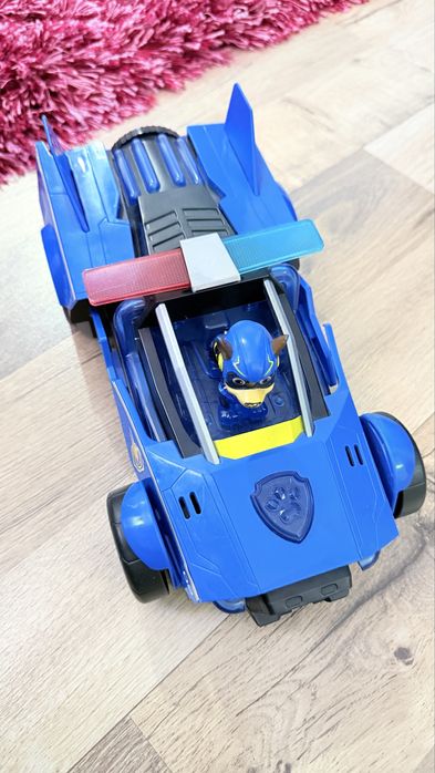 Masinuta Paw Patrol The Mighty Movie - Chase Mighty Transforming Cruiser
