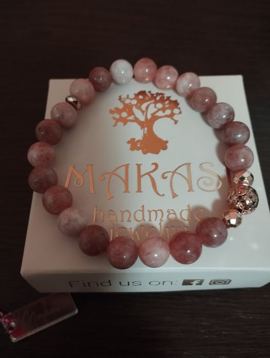 Дамска гривна -Makasi- слънчев камък.