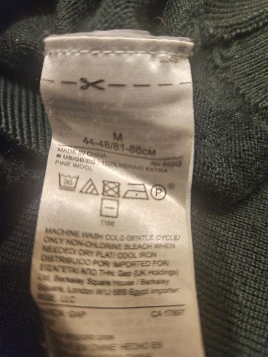 Bluza lana fina merinos Gap M