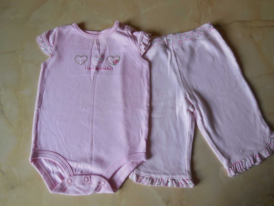 Lot 6 hainute pentru bebe fetita de 6 - 9 luni