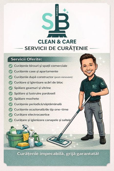 Servicii profesionale de curățenie!