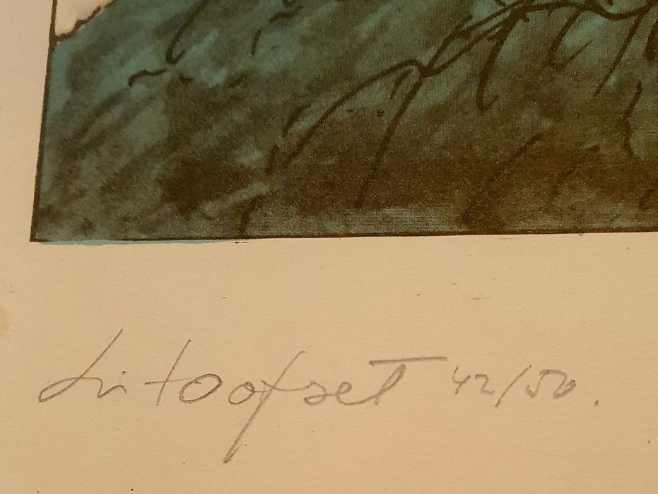 Litografie semnata DragosGheorghiu