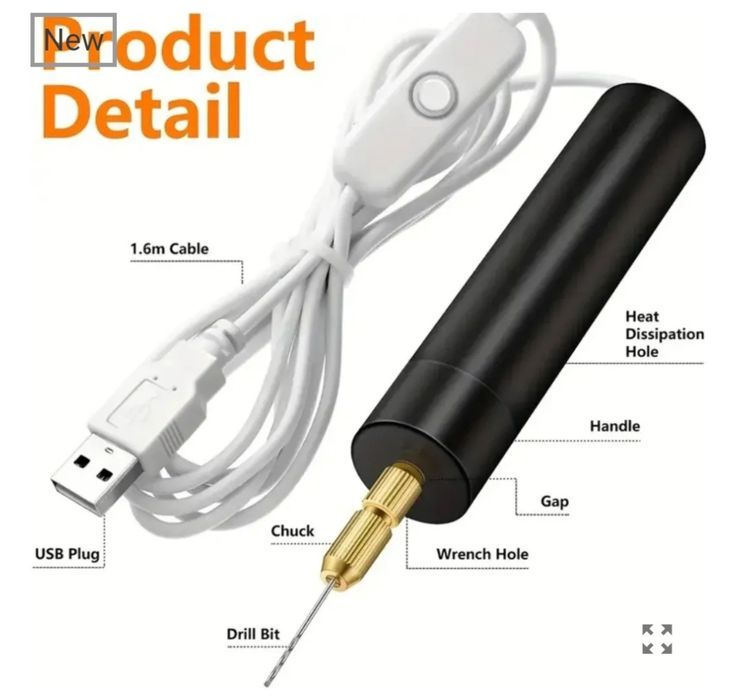 Мини дрелка с Usb кабел