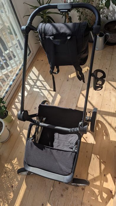 Детска количка Chipolino Линеа 3 в 1, Пепелно сиво