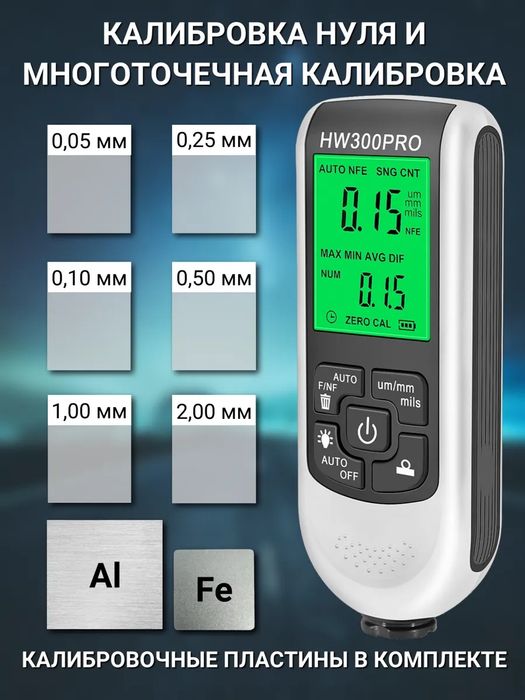 Толщиномер автомобильный лакокрасочного покрытия Толщинометр