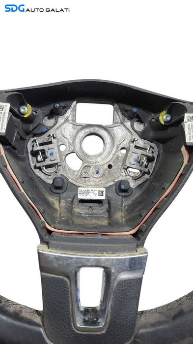 Volan Piele 3 Spite cu Comenzi Volkswagen Golf 6 2008 - 2013 Cod 3C8419091BE [L7604]