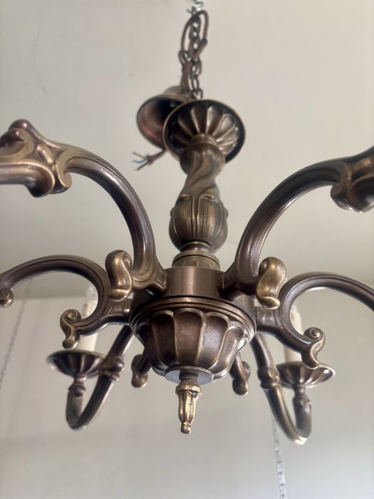 Candelabru vechi din bronz masiv