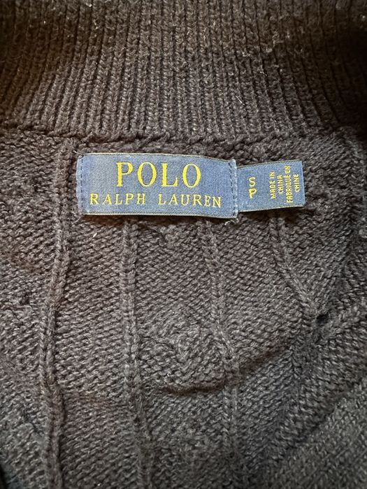 Ralph Lauren cable knit quarter zip