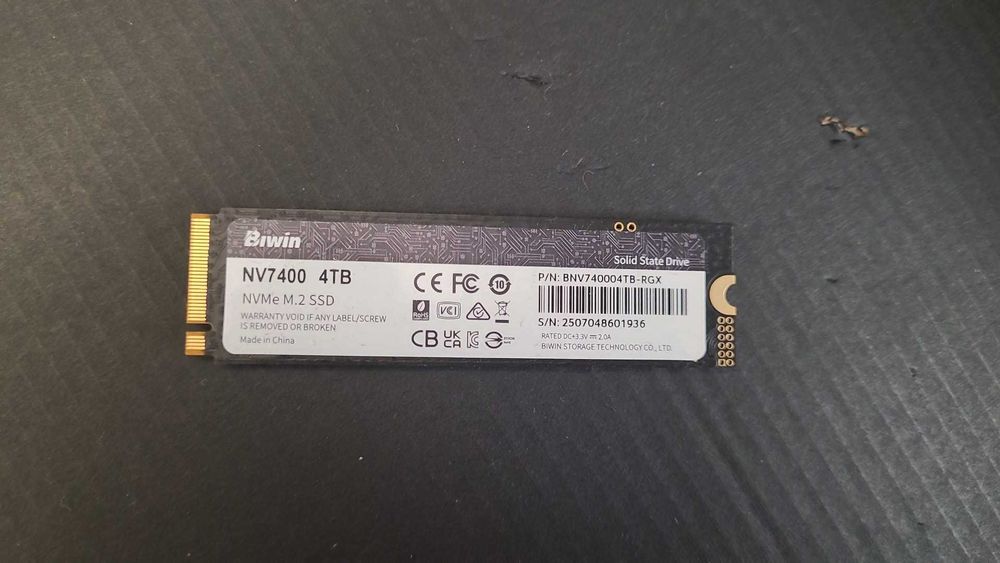 SSD Black Opal NV7400 de 4TB Gen4x4, Viteză 7450MB/s ,nou