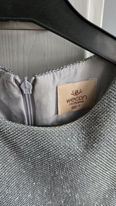 Сребриста рокля 128-7г.