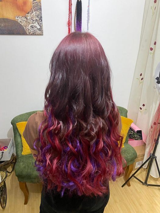 Afroalungire cu extensii sintetice