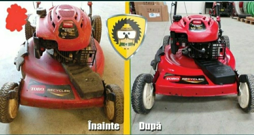 Reparații drujbe motocoase generatoare curent și mașini tun gazon