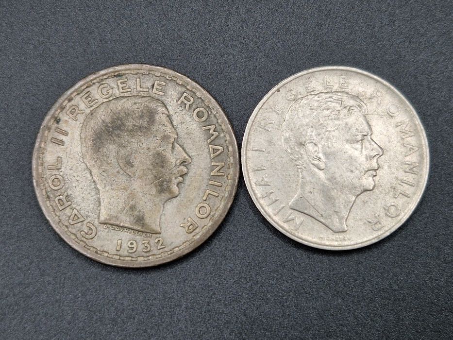 Rezervat. 100 Lei 1932 + 100 Lei 1943 (monede regale)