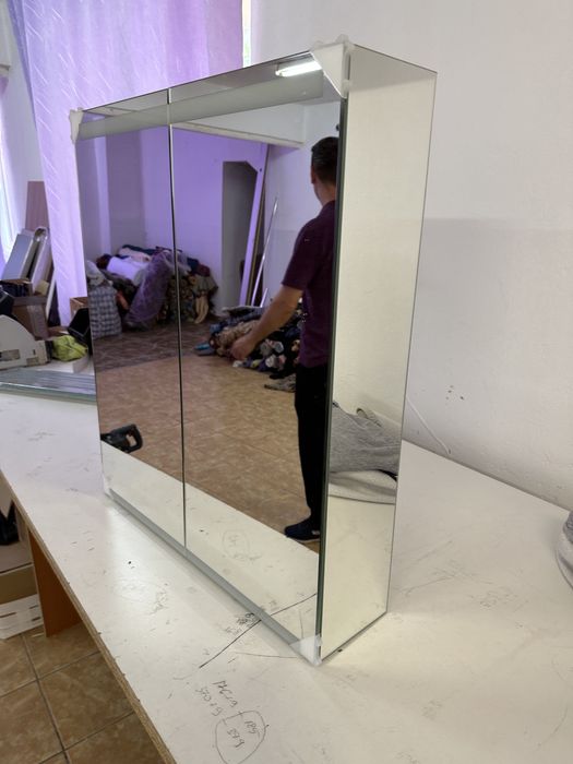 Dulap cu oglinda si iluminare baie Geberit Opțional 60