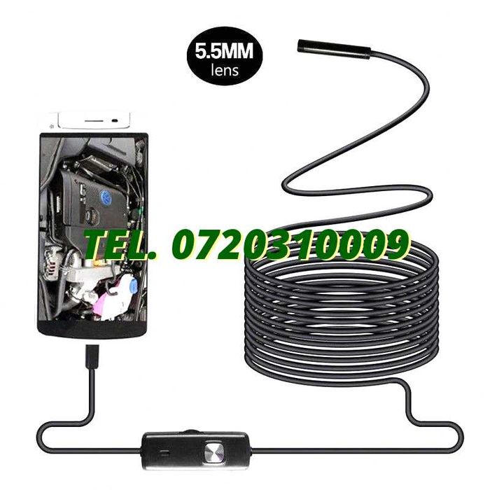 Camera Foto Endoscopica Rigida De Inspectie Android / Pc Micro Port Usb 2 M Pentru Conectare Dispozitive Usb Compatibile