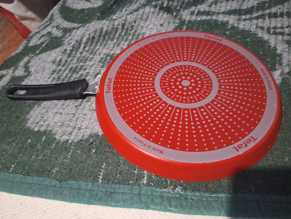Set 2 tigăi Tefal NOI - Tigaie Wok + Tigaie Clătite (Thermo-Signal, Made in France)