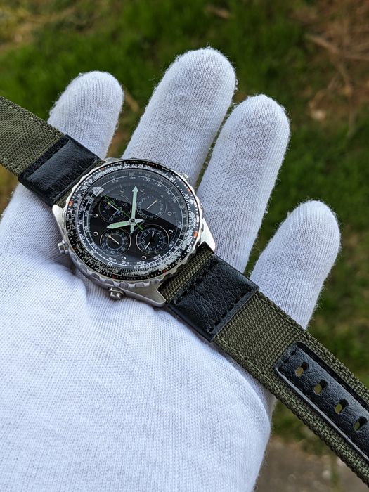 Seiko Flightmaster 7t34-6a00 / Отлично Работещ