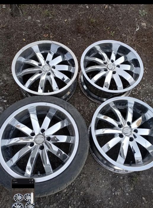 Продам диски с резиной R18.  5x114.3