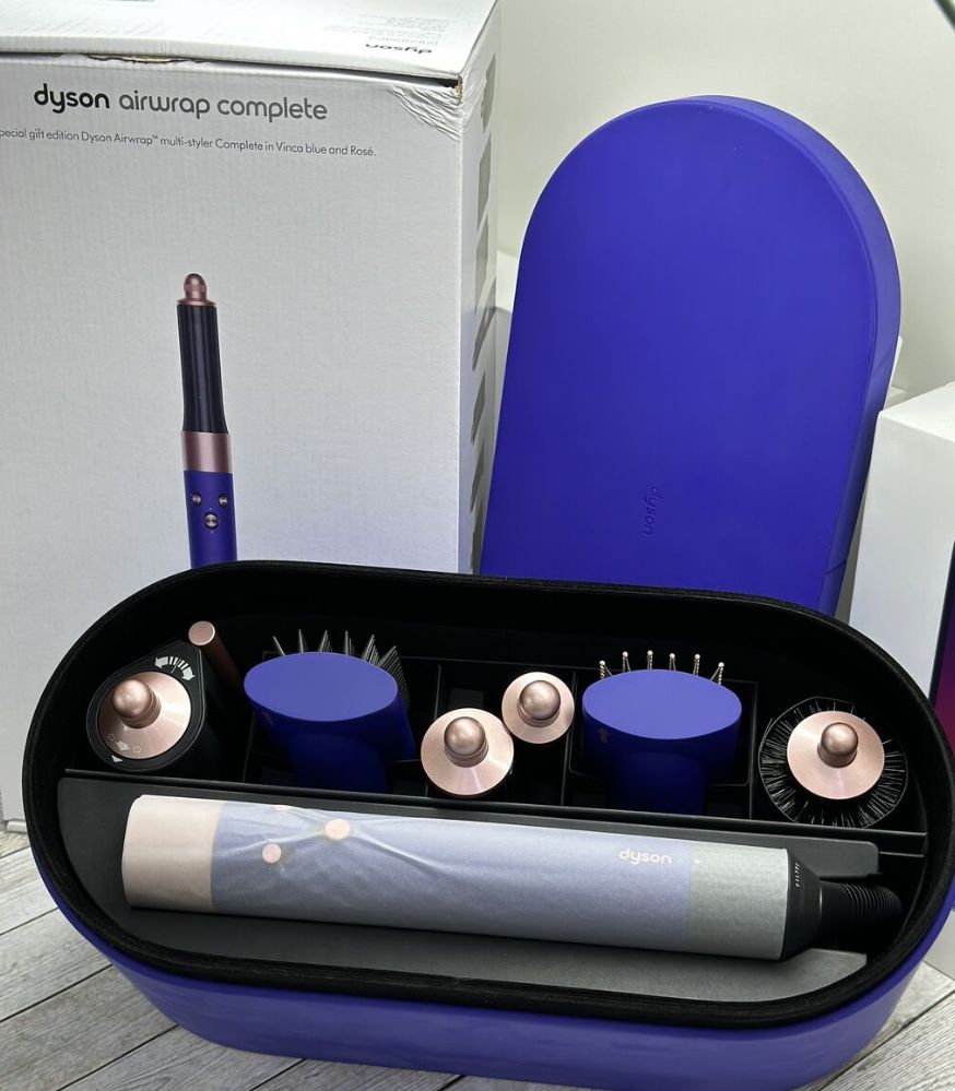 Dyson long ceramic pink rose gold. Dyson long hs05 Barrel Blue/blush